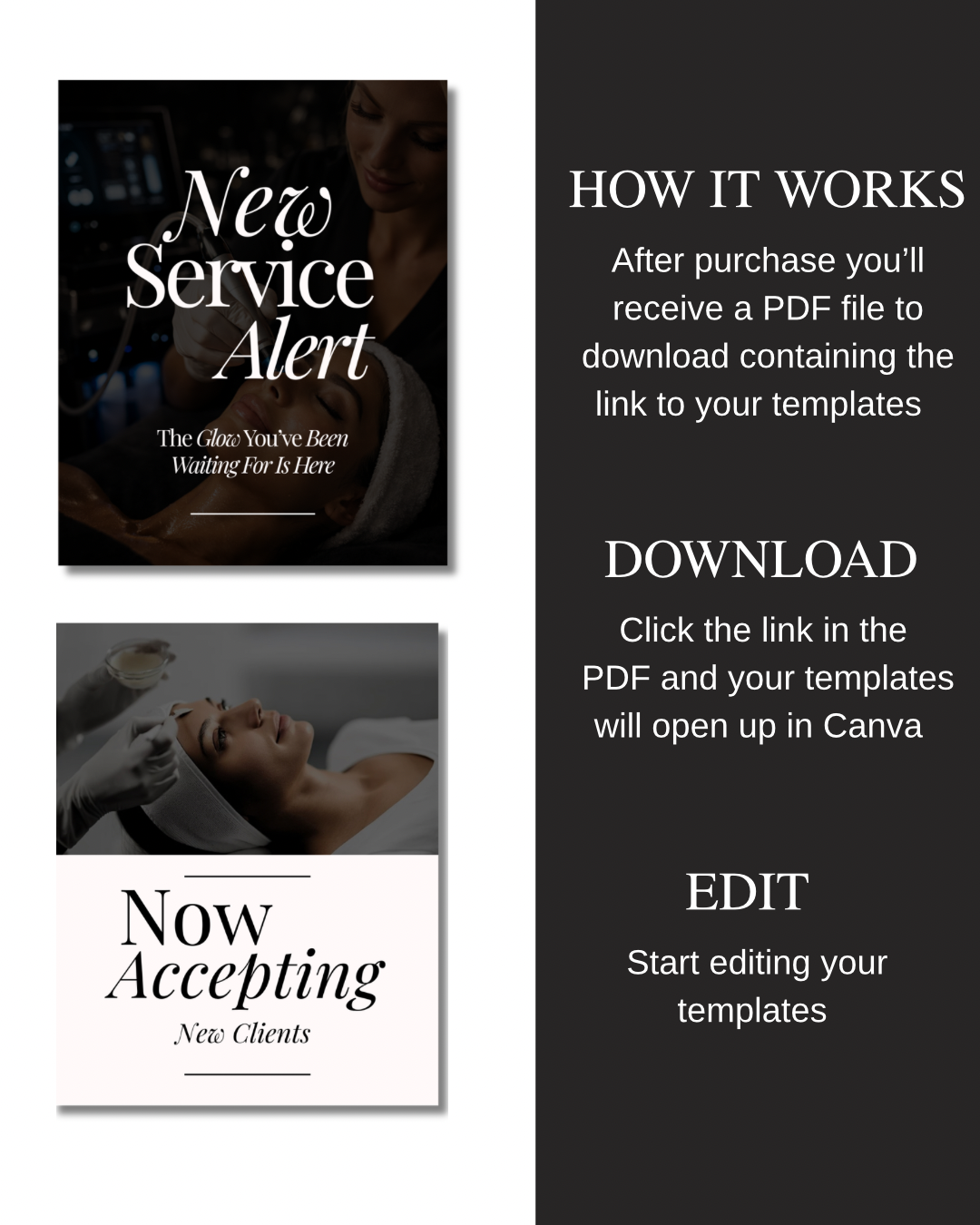 20 PREMIUM SKINCARE TEMPLATES (Fully Editable)