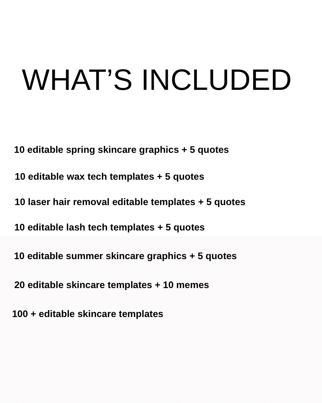 SKINCARE TEMPLATES MEGA BUNDLE DEAL
