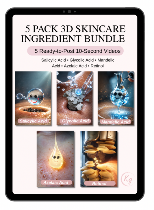 5 SKINCARE INGREDIENTS EXPLAINED IN 10-SECOND 3D ANIMATION REELS