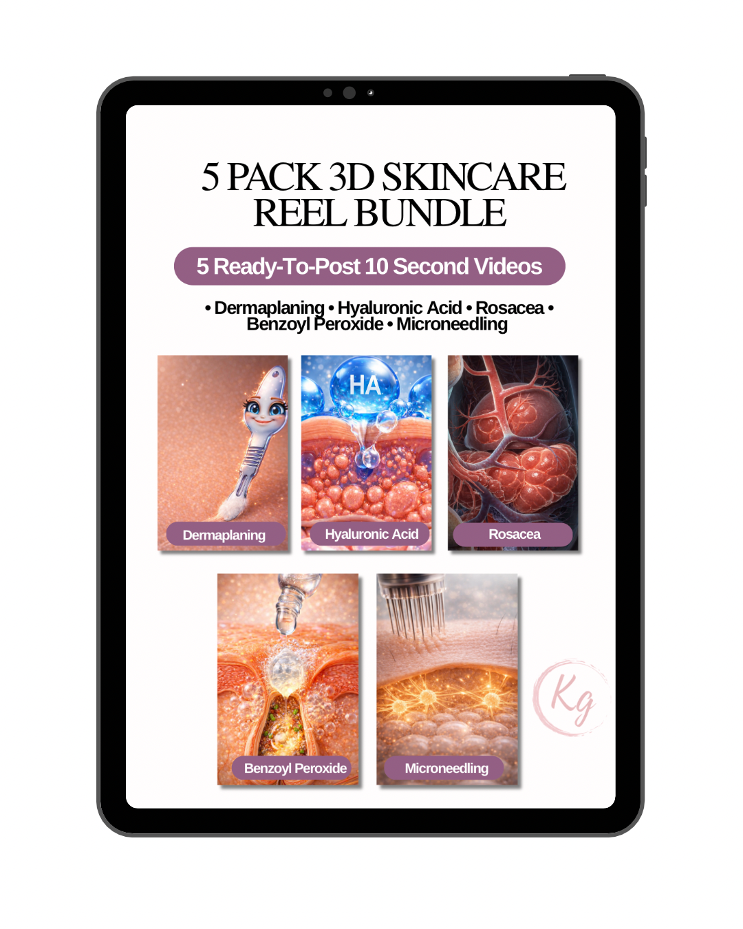 5 PACK 3D SKINCARE REEL BUNDLE