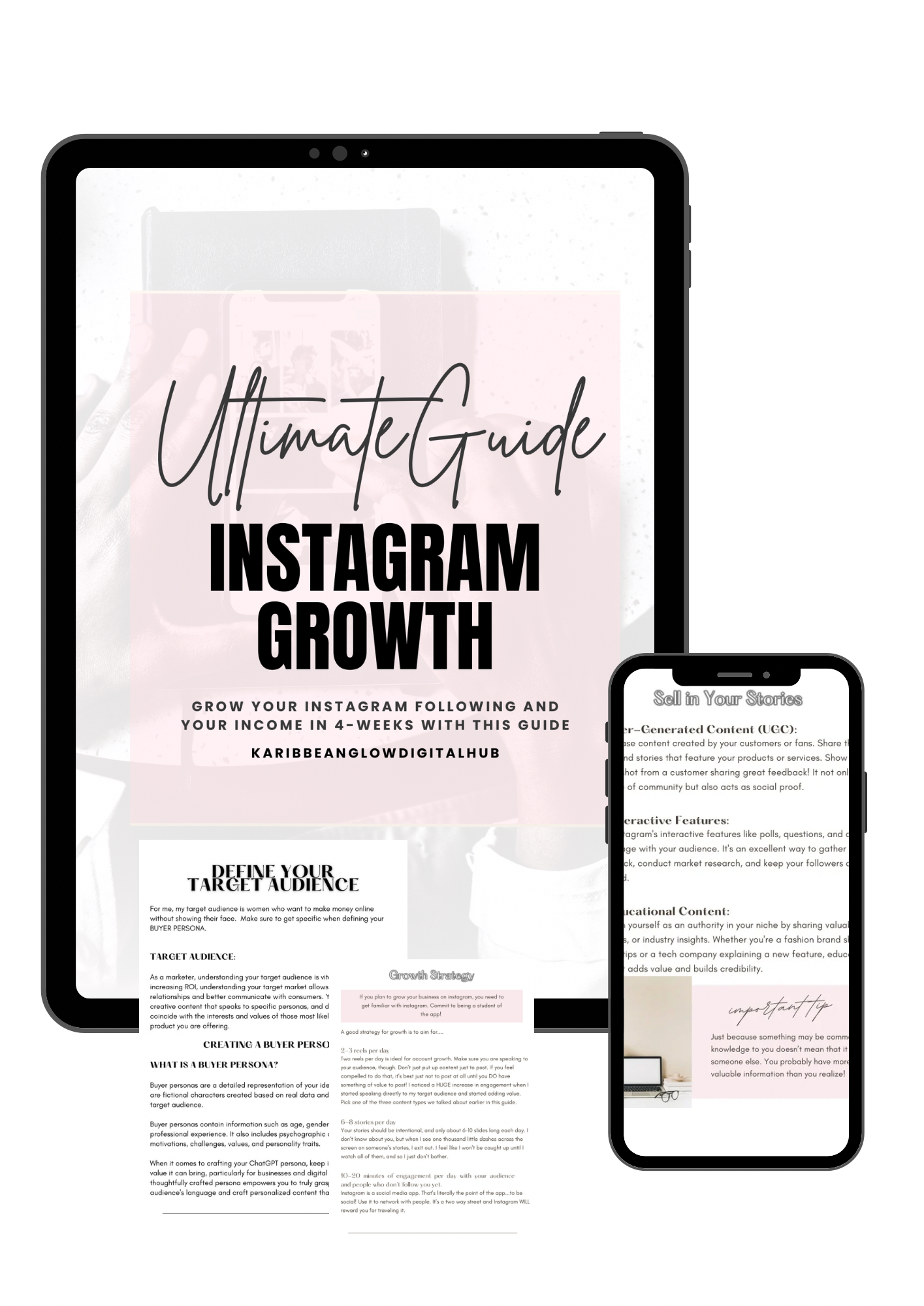 ULTIMATE GUIDE-INSTAGRAM GROWTH-Grow your Instagram following and your income in 4-weeks with this guide