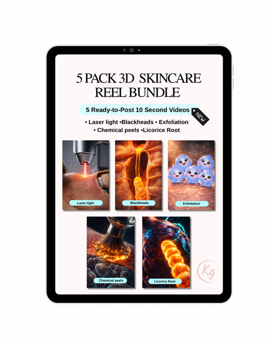 5 PACK 3D SKINCARE 10 SEC REEL BUNDLE
