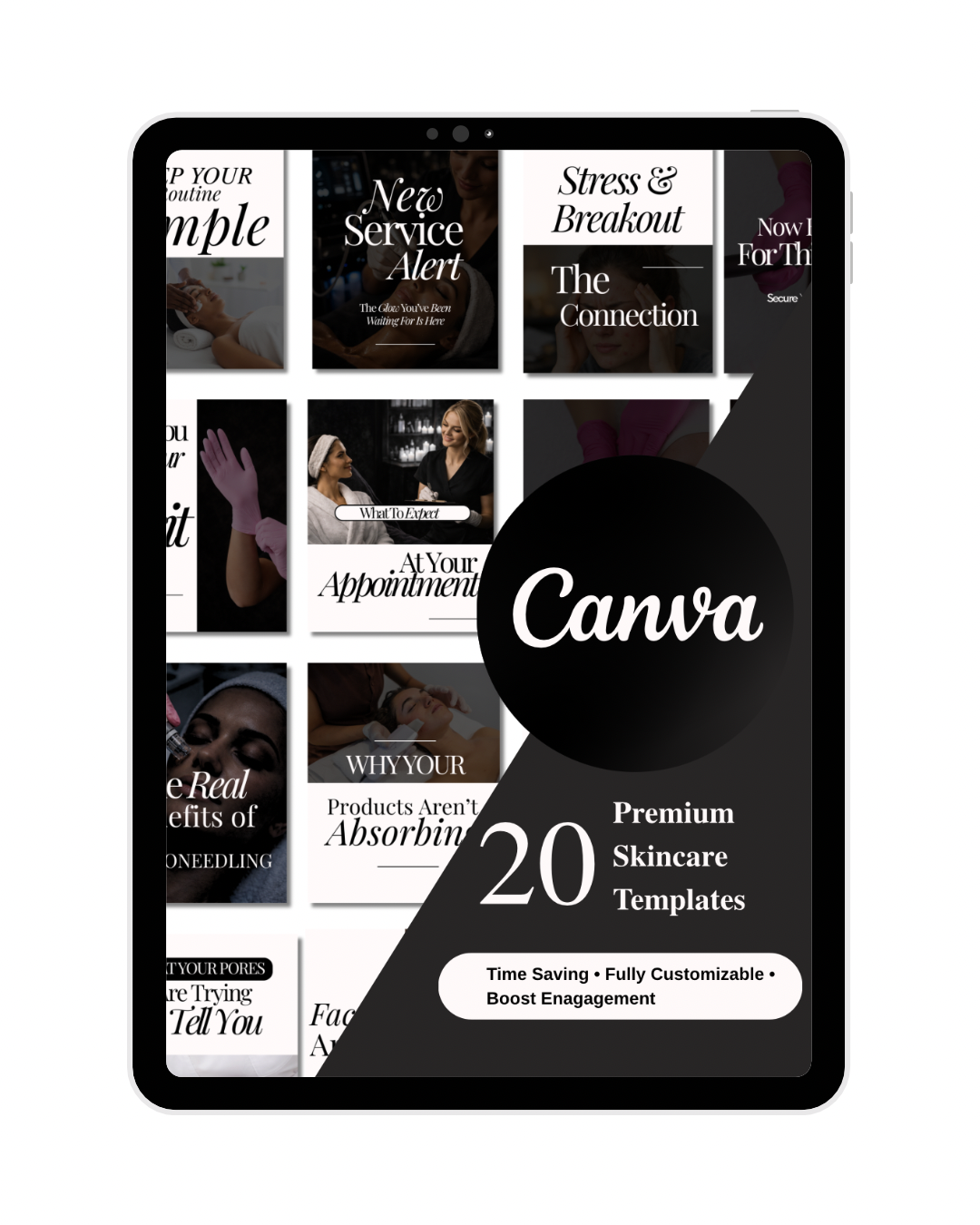 20 PREMIUM SKINCARE TEMPLATES (Fully Editable)